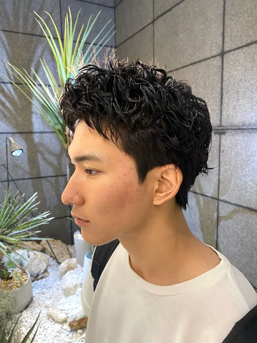 🦈メンズスパイキーショート+ピンパーマ🦈今流行りの短髪スタイル✨【大人気、たくさんのオーダー頂いてます】の写真