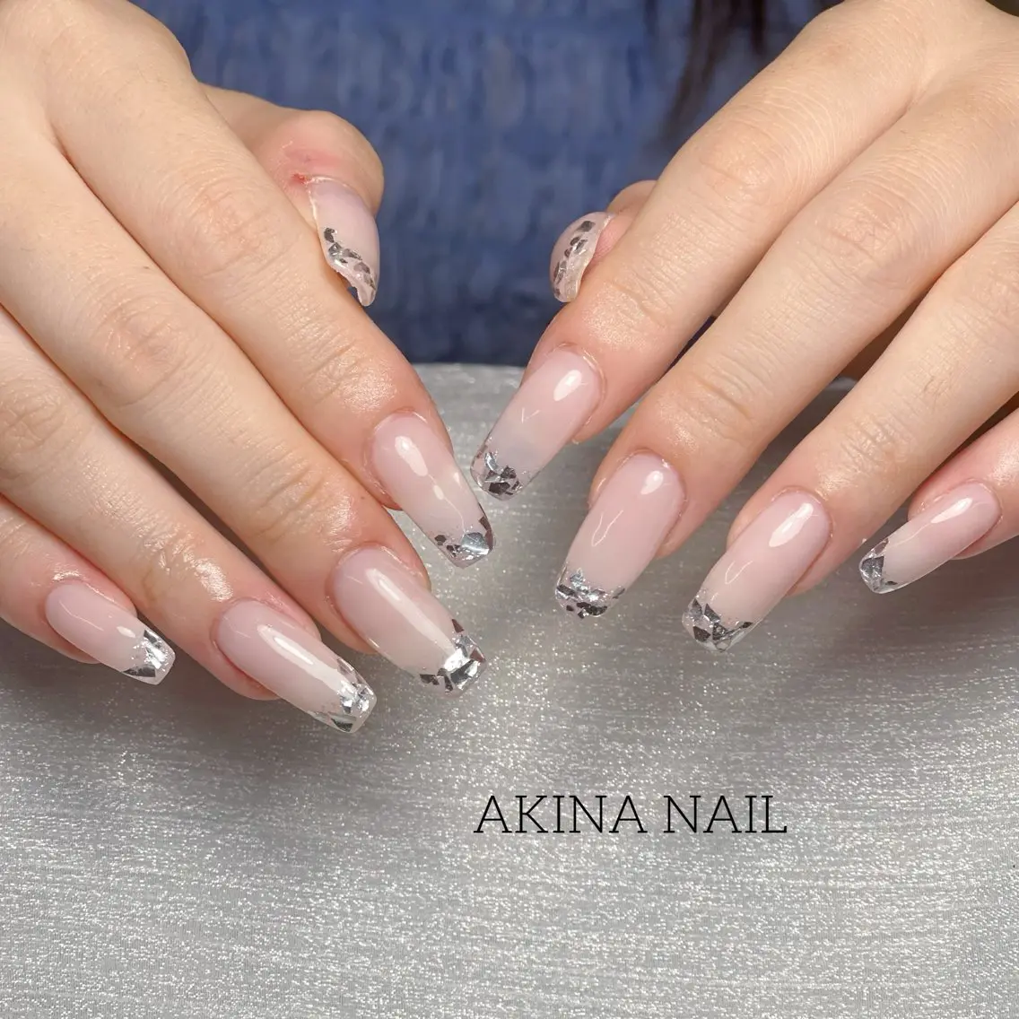 ロング ハンドネイル Akina Nail 亀戸のネイルデザイン