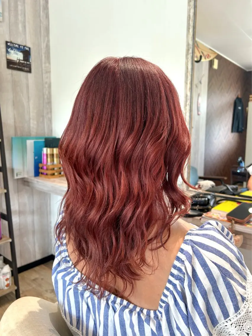 カラー ブリーチ 水口 琴絵のヘアスタイル
