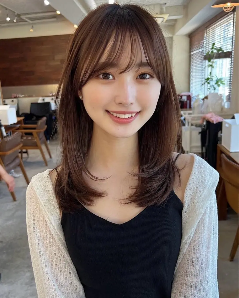 セミロング 藤原 陽一郎のヘアスタイル