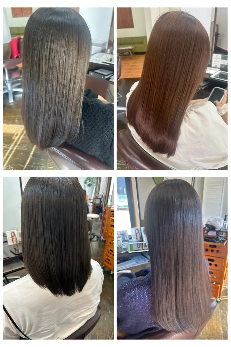 💗艶髪×髪質改善💗縮毛矯正or酸性ストレート（ダメージレス）➕✂️カット✂️の写真