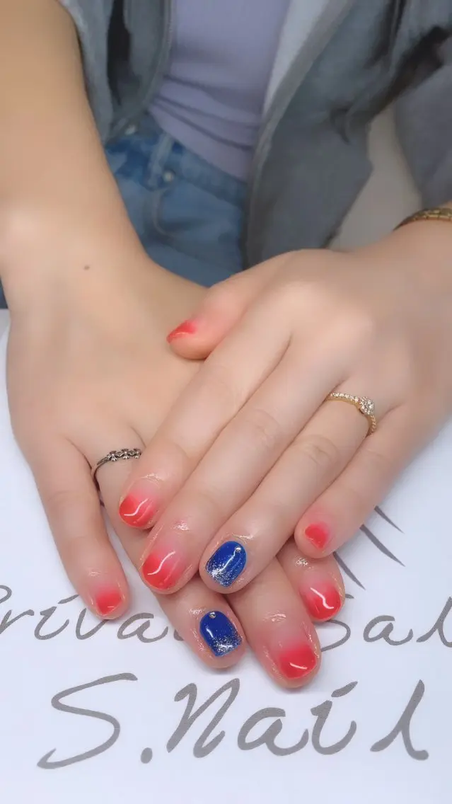 ネイル 西大分S.Nail 𓏲⋆🪸.⋆⸜🫧のネイルデザイン