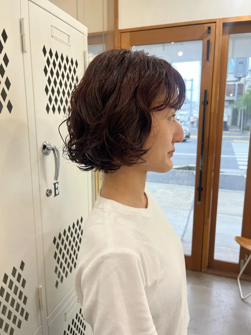 ショート パーマ カット パーマ トリートメント 🌼sunc HINAMI🌼のヘアスタイル