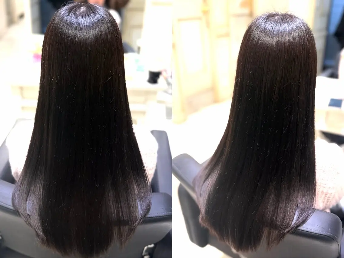🥇【カット＋縮毛矯正＋トリートメント】🥇ダメージレスで作るナチュラルストレートの写真