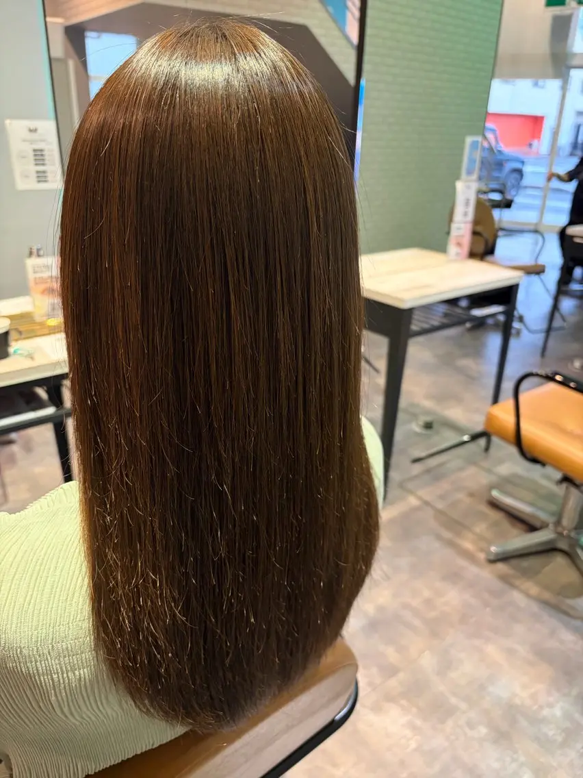 パーマ 縮毛矯正 カット ✨縮毛矯正モデル✨ RURUのヘアスタイル