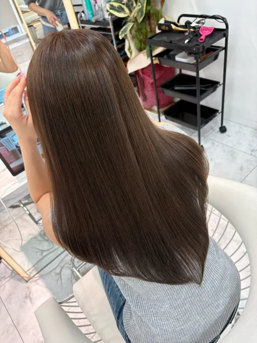 ロング カラー カット ヘアカラー 縮毛矯正 トリートメント 北九州①の艶髪師♥️ ♣️♦️♠️翔大のヘアスタイル
