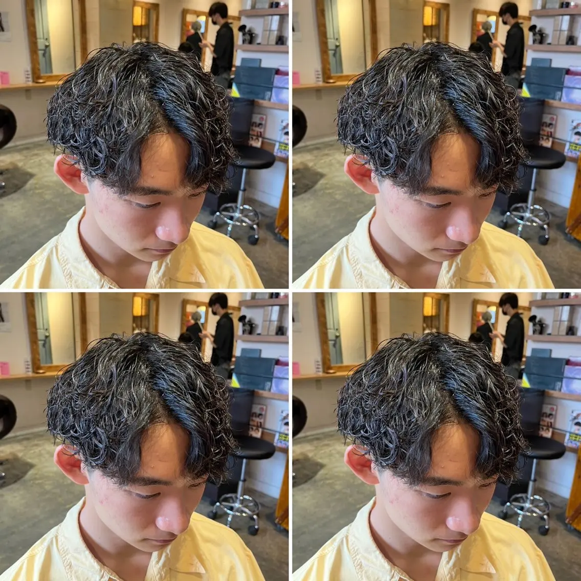パーマ メンズ カット パーマ トリートメント ヘアセット メンズパーマ特化 望月謙二郎のヘアスタイル