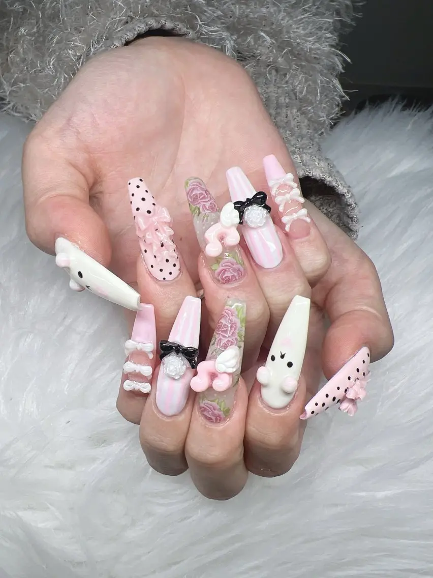 ネイル ハンドネイル Lee Nails チップ長さだし専門店のネイルデザイン
