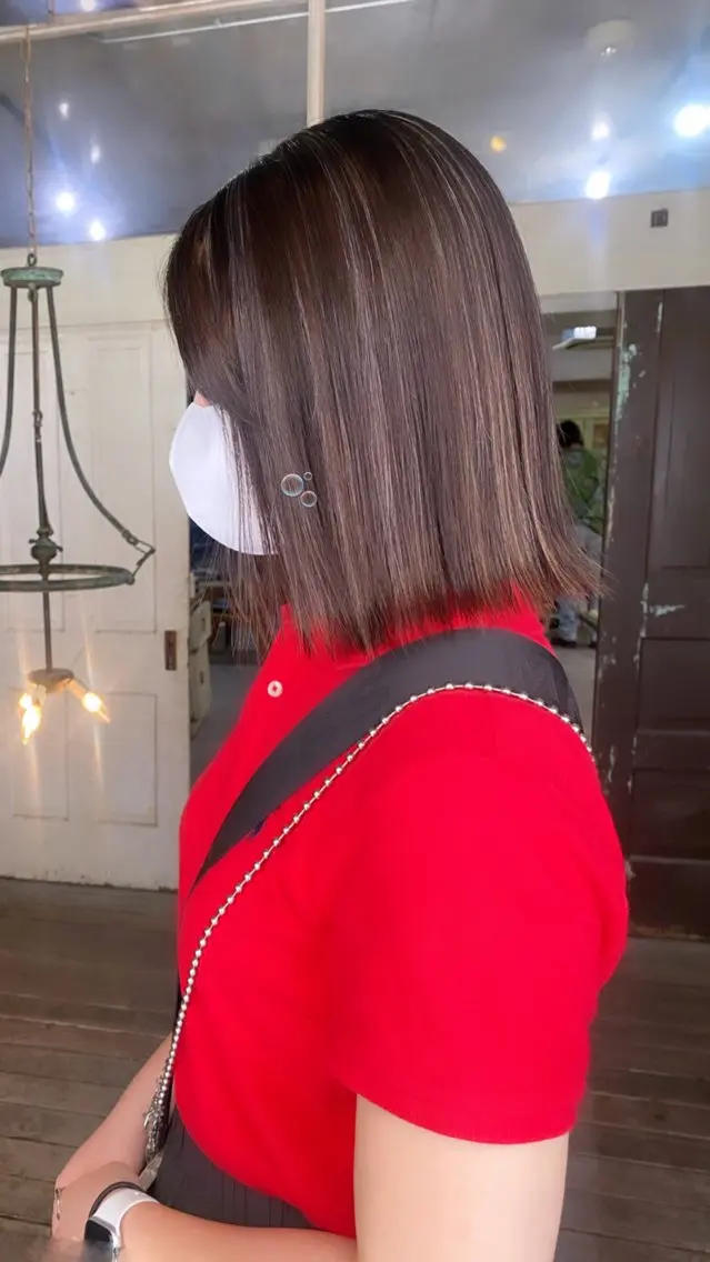 セミロング カラー ヘアアレンジ メンズ 心斎橋美容室 Junのヘアスタイル