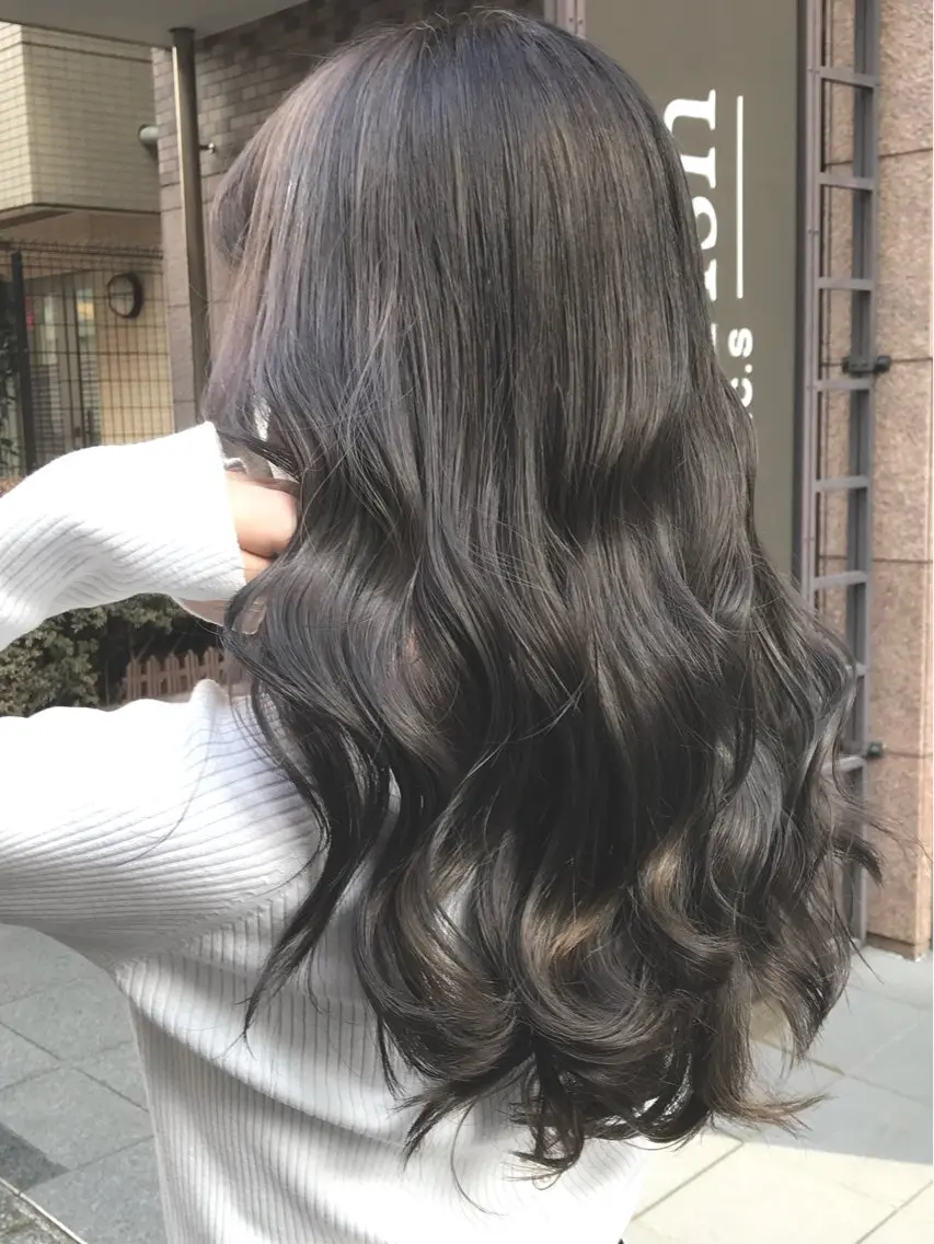セミロング カラー 透明感カラー グレージュ 💎透明感カラー特化 💎TAISEIのヘアスタイル