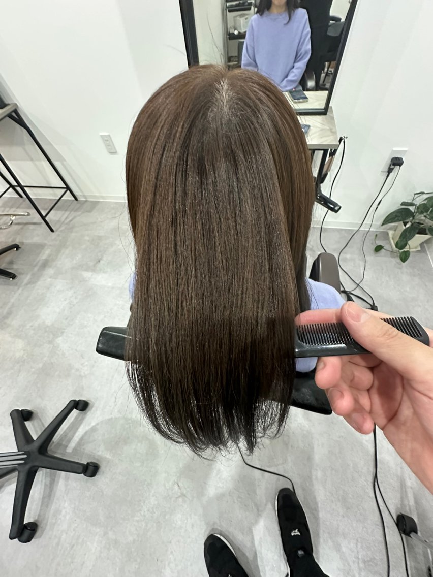 セミロング カット トリートメント 🌈髪質改善🌈 過去の1艶サラ体験✨のヘアスタイル