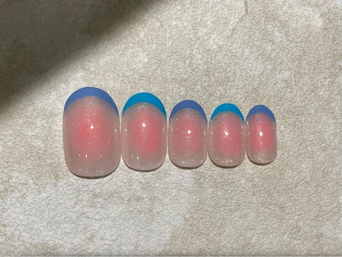 ネイル チークネイル フレンチネイル Nail Katoのネイルデザイン