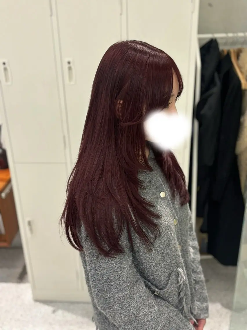 ロング カット 韓国レイヤー/ヘア カラー🎀ayamiのヘアスタイル