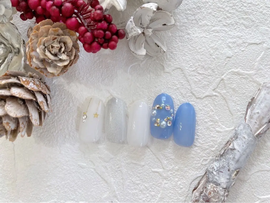 ネイル ジェルネイル メンズネイル パラジェル ワンホンネイル ブライダルネイル kiki nail &brow二子玉川のネイルデザイン