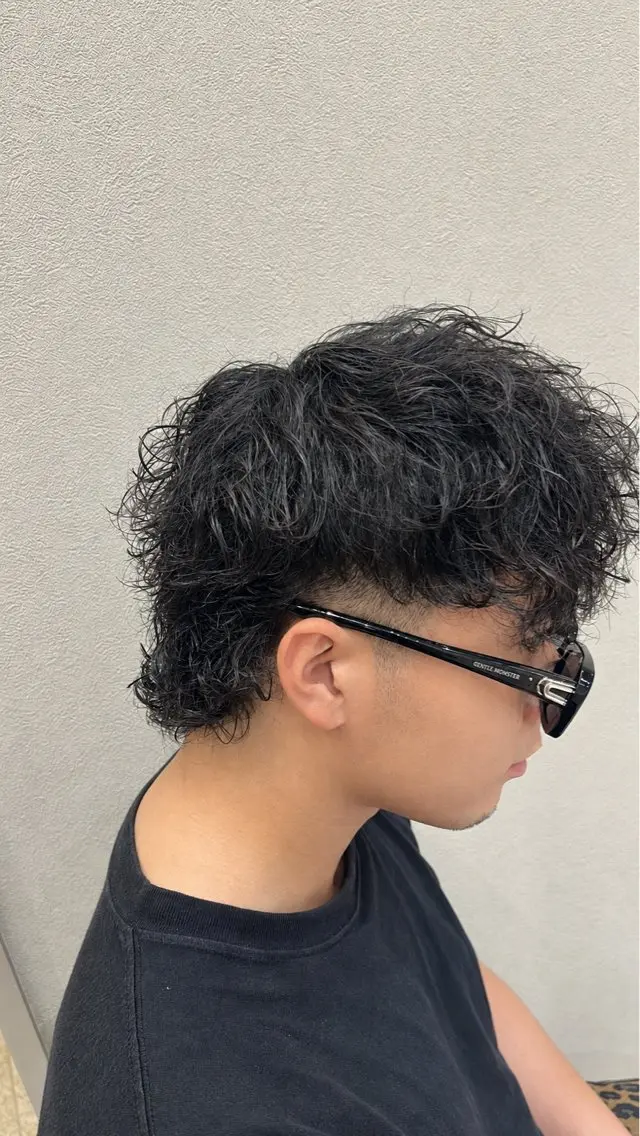 パーマ メンズ カット パーマ 【メンズパーマ特化】 リュウのヘアスタイル
