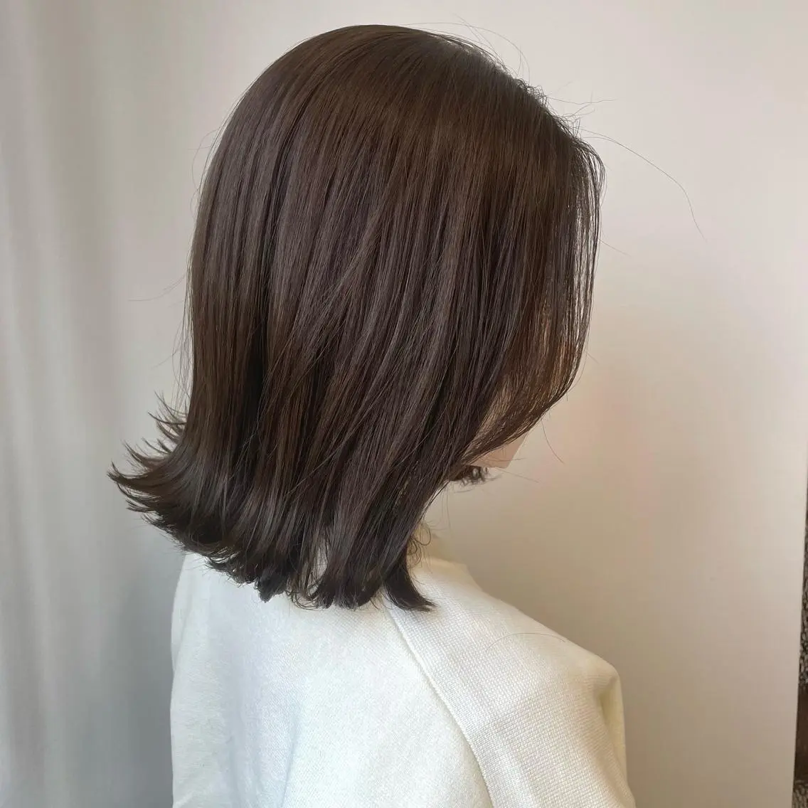 ミディアム カラー イルミナカラー ラベンダーカラー EMANON 吉祥寺北口のヘアスタイル