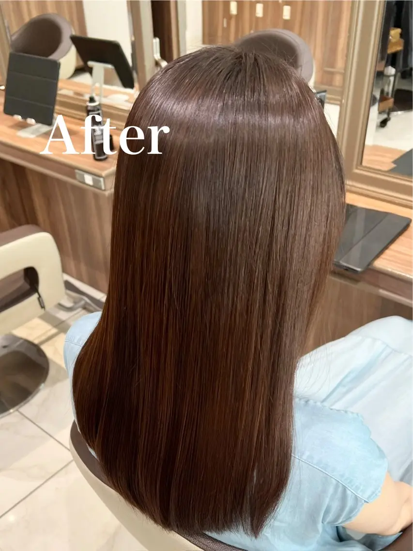 ロング カット 縮毛矯正 トリートメント 🍁髪質改善カラー/ 縮毛矯正/谷口雄太のヘアスタイル