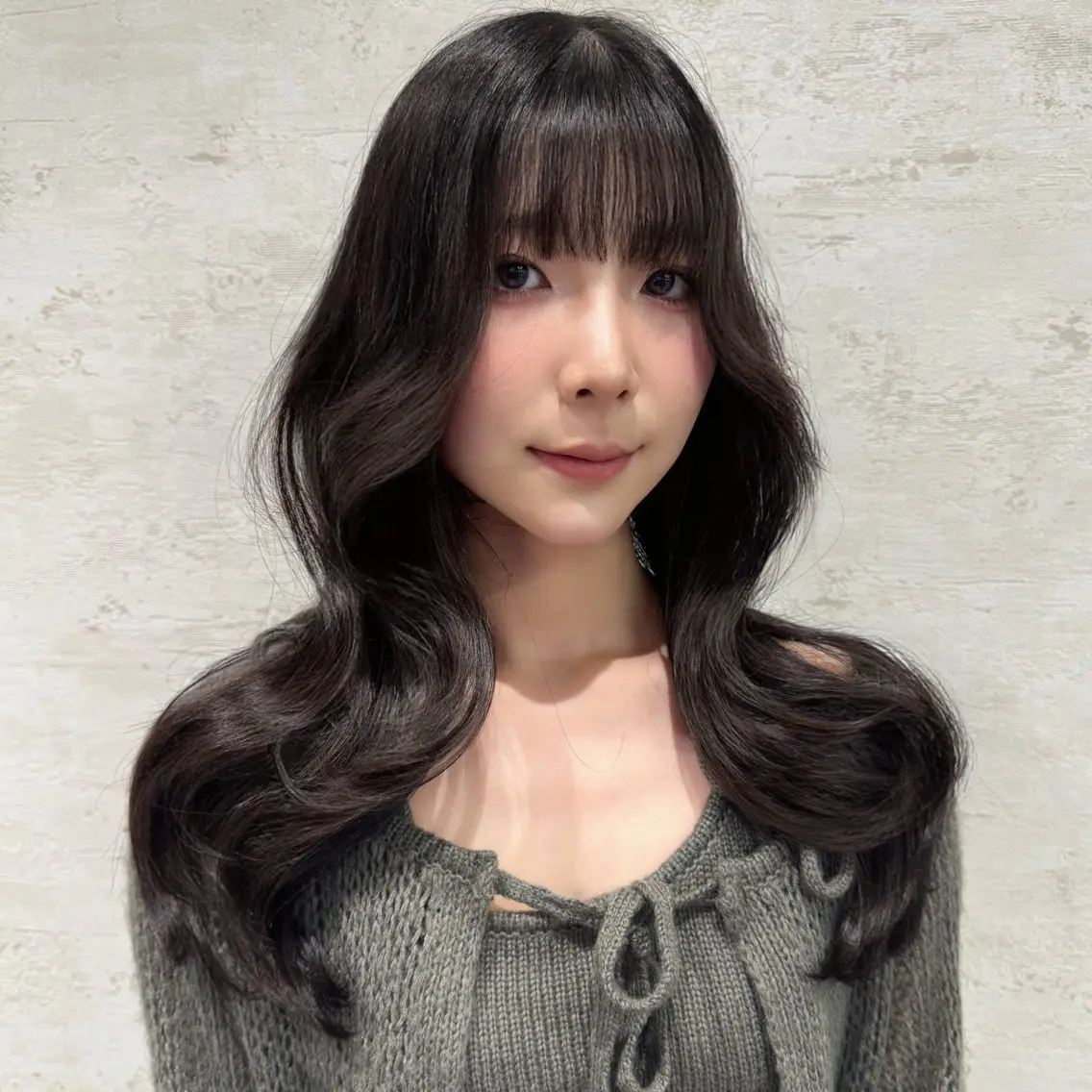 ロング カット ヘアカラー トリートメント レイヤー/髪質改善/ 飯尾百花のヘアスタイル