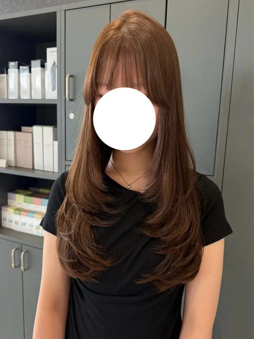 ロング ハイレイヤー レイヤーカット ロング カット トリートメント maki💖艶髪/ レイヤー/髪質改善のヘアスタイル