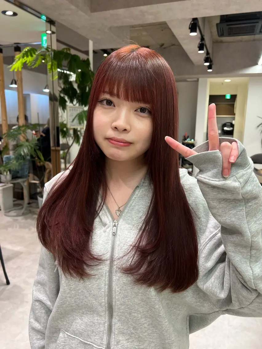 セミロング カラー カット ヘアカラー トリートメント 🍀お悩み改善憧れの 美髪　小林風雅のヘアスタイル