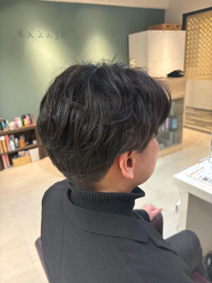 【4/2（木）18時限定】メンズカット+パーマモデル募集🌿の写真