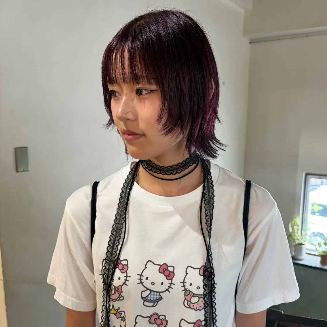 ショート カラー ブリーチ ケアブリーチ 透明感カラー デザインカラー ダブルカラー ボブ/ブリーチ/ハイ トーン/梅田/ヒカリのヘアスタイル
