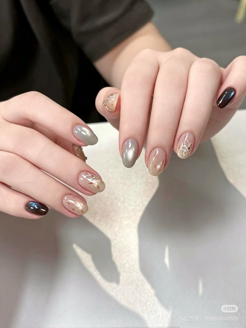 ネイル ハンドネイル Aura Nail ✨スス✨(アヤ)のネイルデザイン