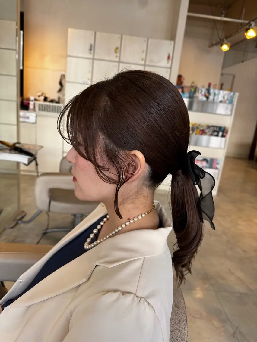 セミロング ヘアセット 本田 卓也のヘアスタイル