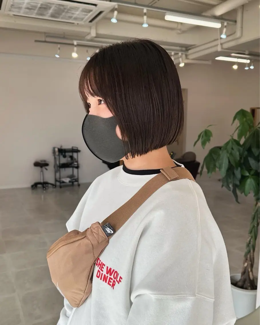 髪質改善カラー（前髪カット付き）の写真