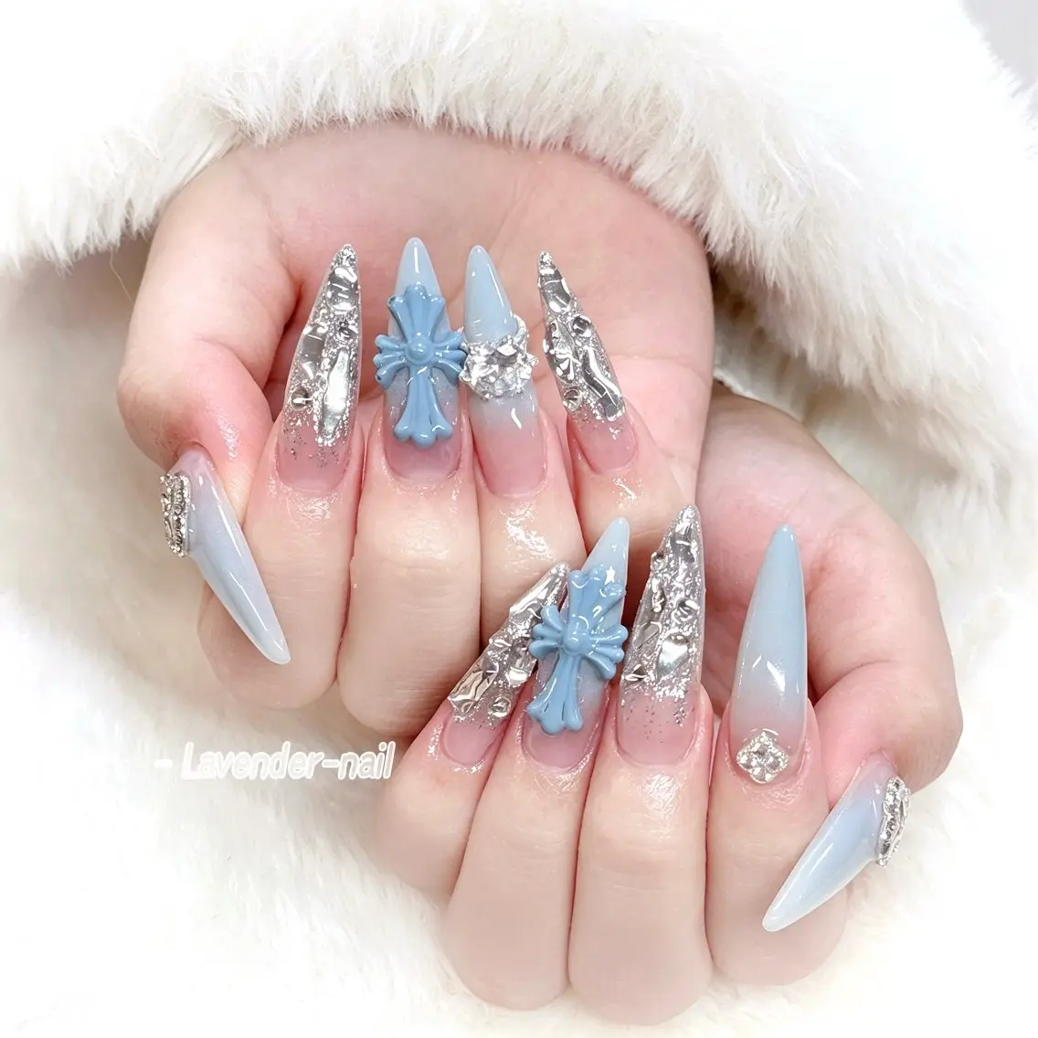 ネイル ハンドネイル Lavender nail·中島公園のネイルデザイン