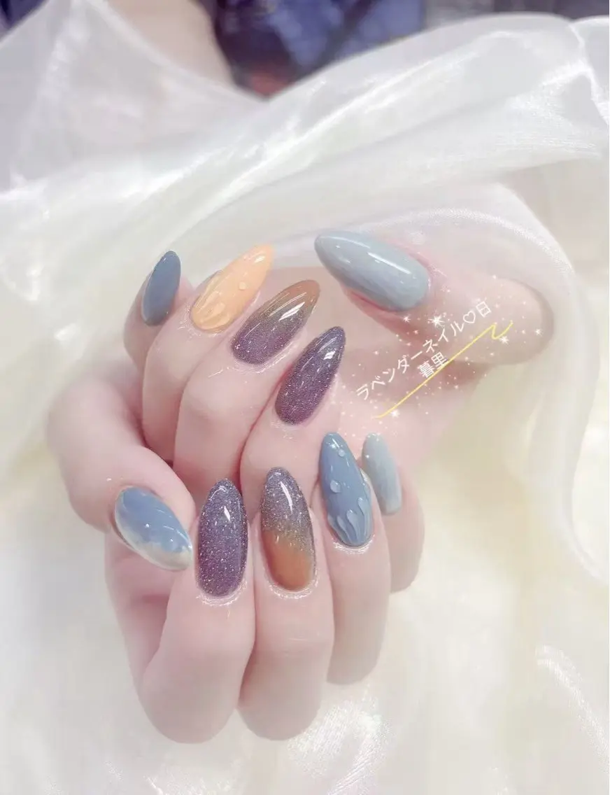 ネイル 持ち込み ラベンダー💖日暮里 ルル💖ネイルのネイルデザイン