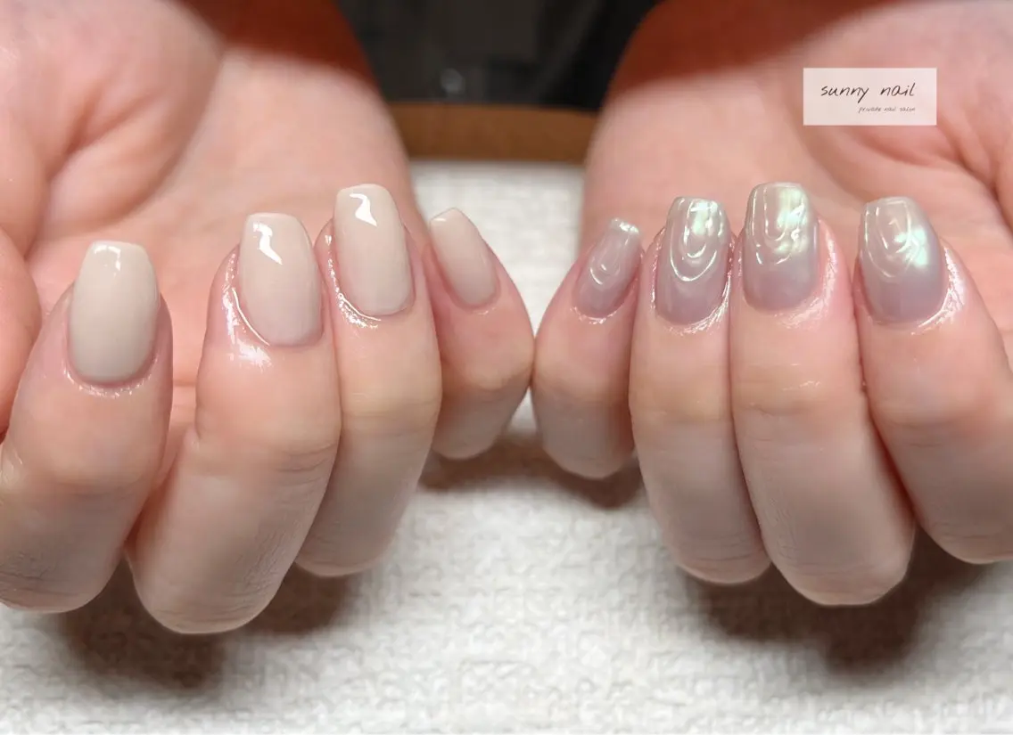 ネイル オーロラネイル sunny nailのネイルデザイン