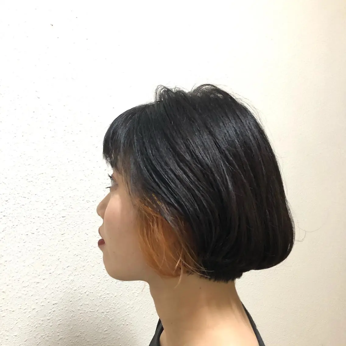 ショート カラー オレンジ 中司 莉菜のヘアスタイル