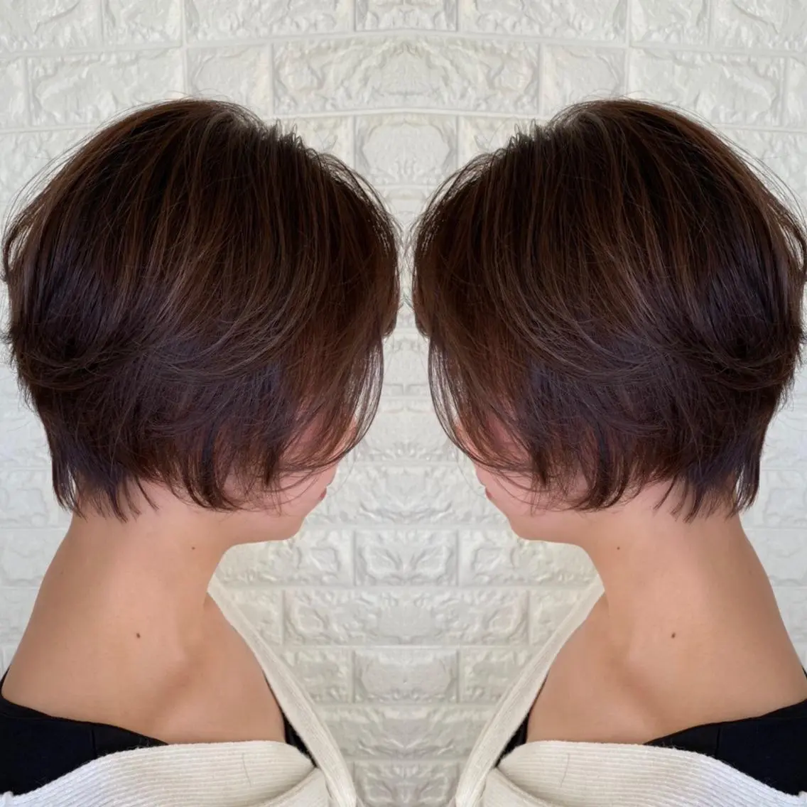ショート カラー カット ヘアカラー トリートメント 金沢 広美のヘアスタイル