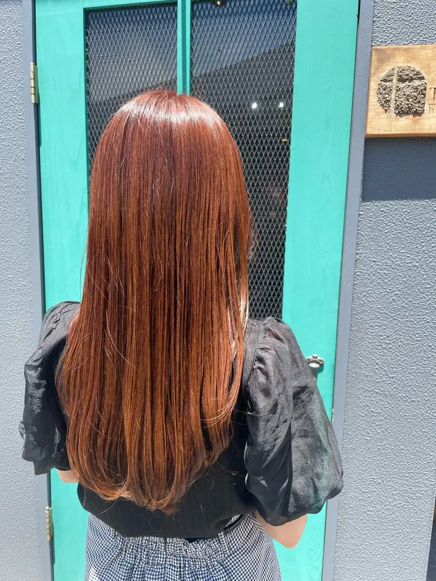 ロング カラー ヘアカラー トリートメント 今雪 聡美のヘアスタイル