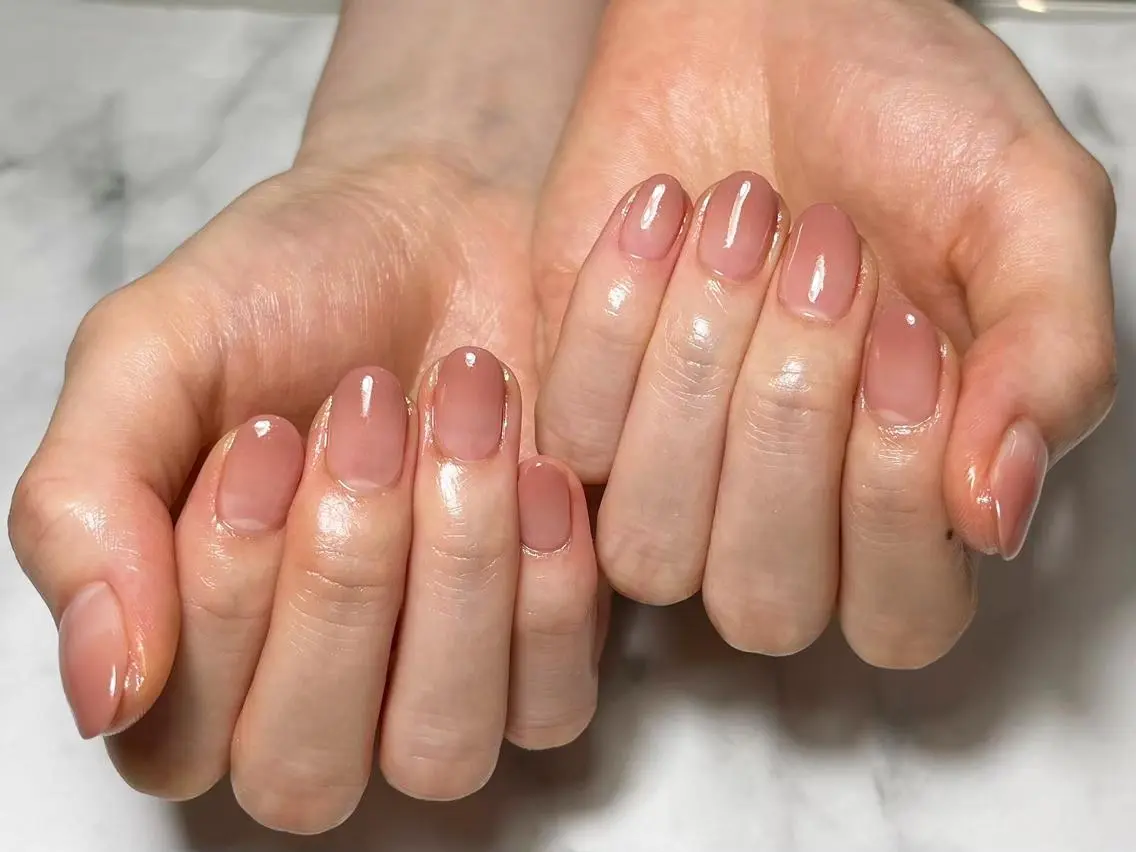 ジェルオフ無料💅ハンド5種フレンチ(クリアベース)✨甘皮ケア込!の写真