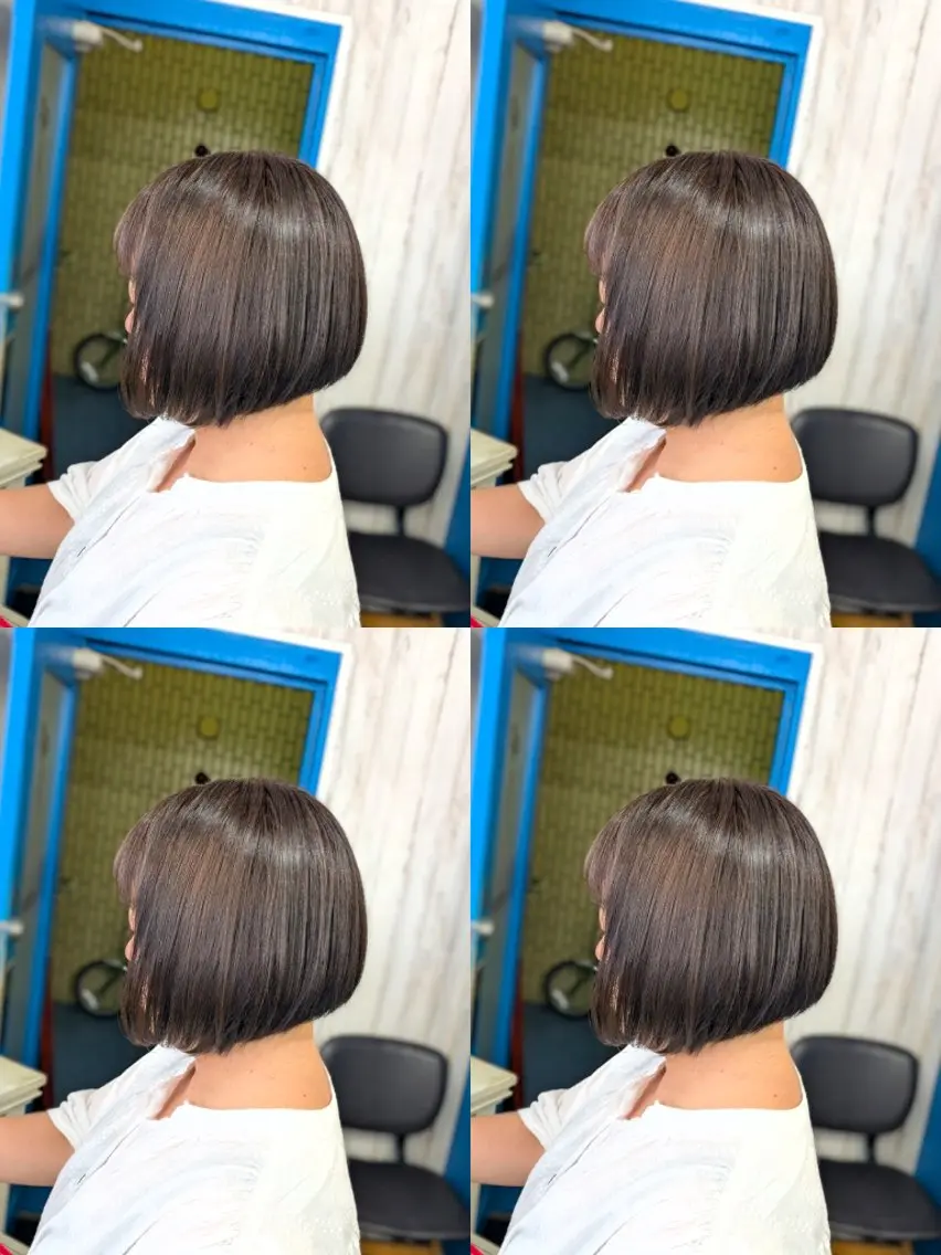 ショート カラー ショートボブ ハンサムショート 丸みショート ボブ くびれヘア カット ヘアカラー トリートメント メンズパーマ/顔周り レイヤーカット/えののヘアスタイル