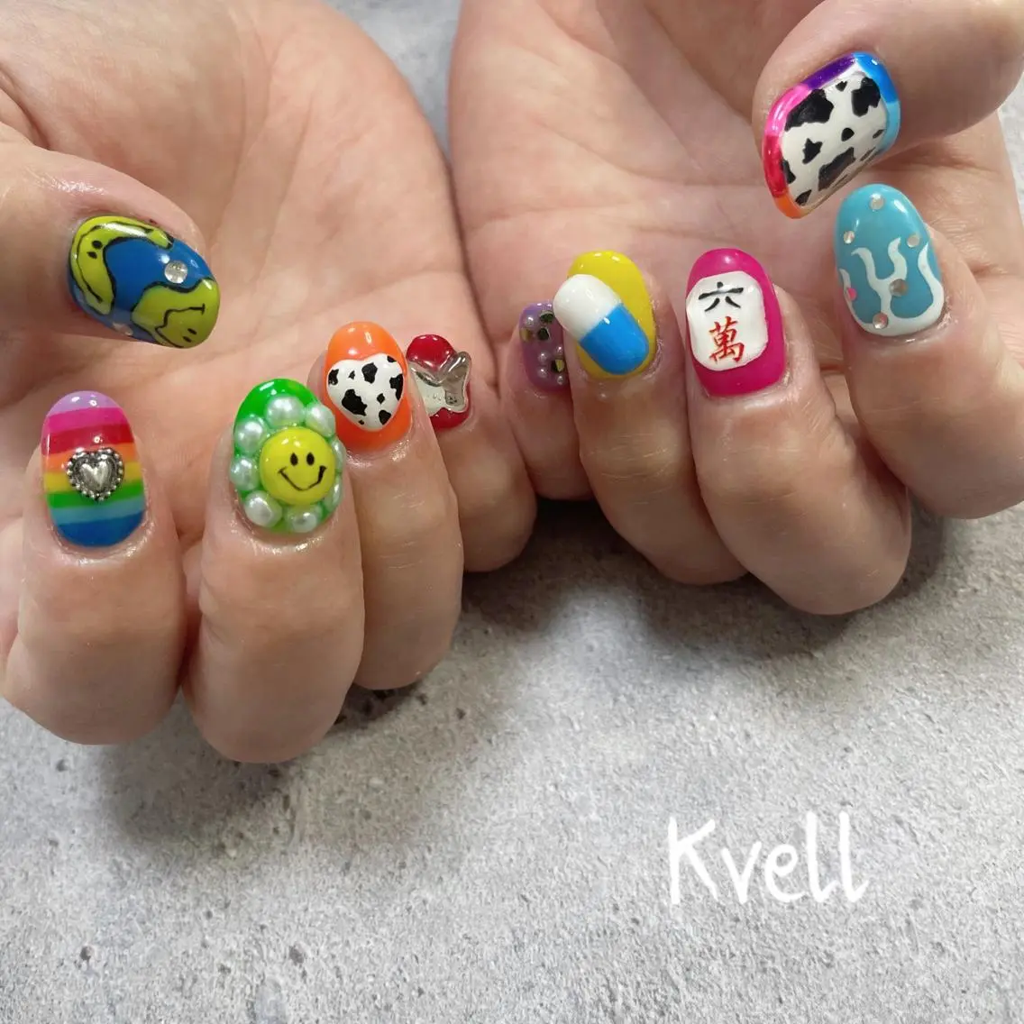 ネイル アートネイル ハンドネイル nailsalon Kvellのネイルデザイン