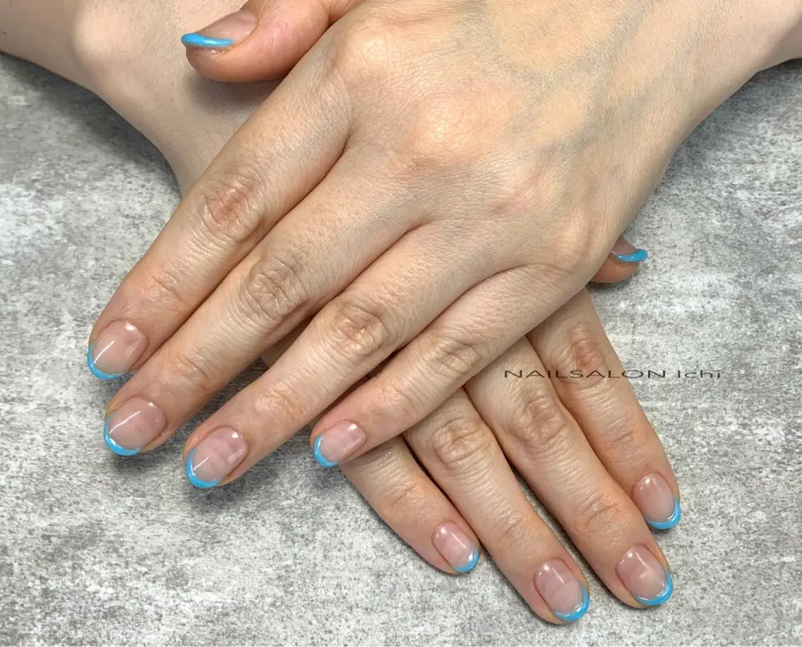 ネイル フレンチネイル ぷっくりネイル NAILSALON Ichiのネイルデザイン