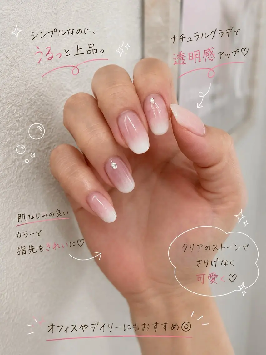 ネイル シンプルネイル ハンドネイル ハンドケア 堀田 寛子のネイルデザイン