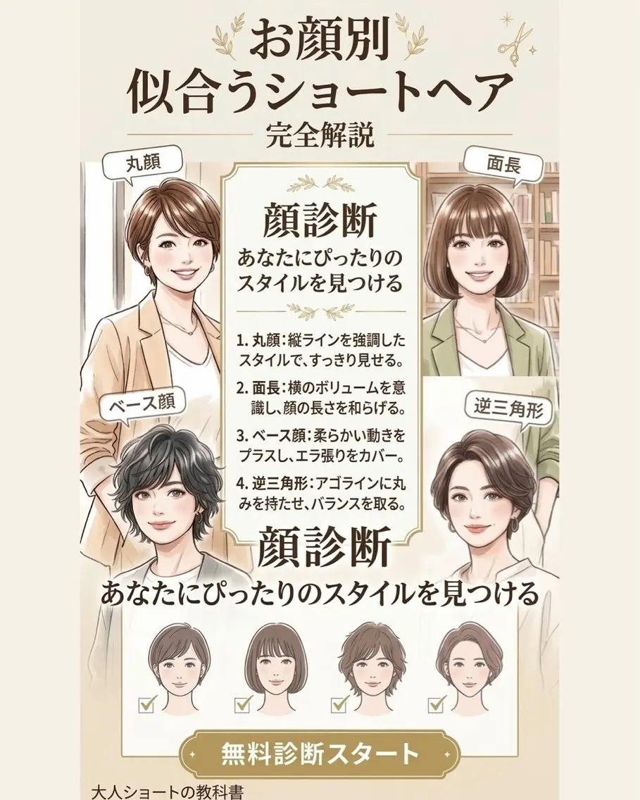 ショート 40歳〜支持No.1 /似合わせ特化の達人のヘアスタイル