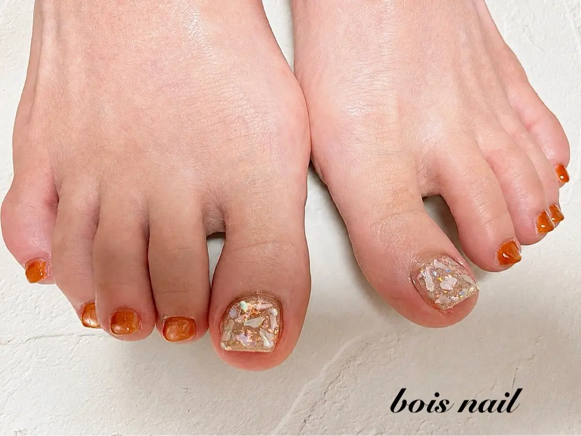 ネイル フットネイル bois nail ボワネイル北巽のネイルデザイン