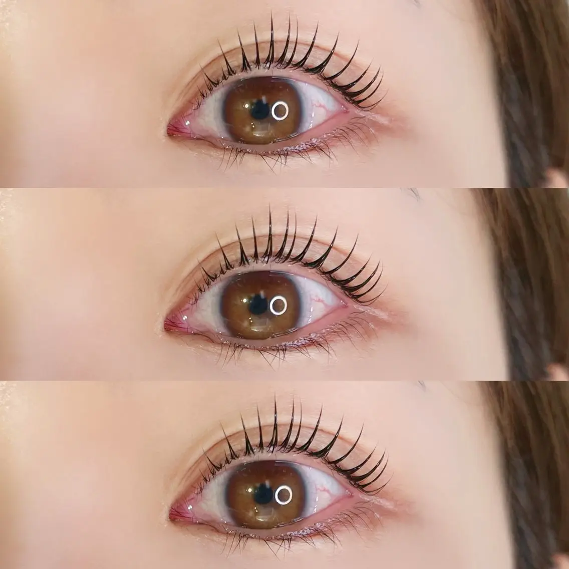 マツエク・マツパ 束感まつ毛 ナチュラル 一重×まつ毛パーマ 眉毛／まつ毛サロン Ayamiのマツエク・マツパデザイン