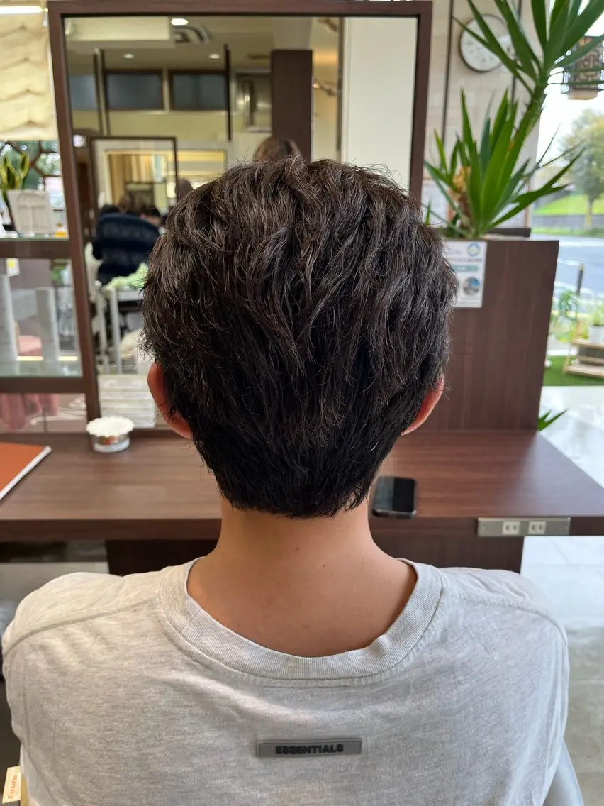 ショート パーマ メンズ ショートヘア 🧊メンズ特化🧊 高木航希のヘアスタイル