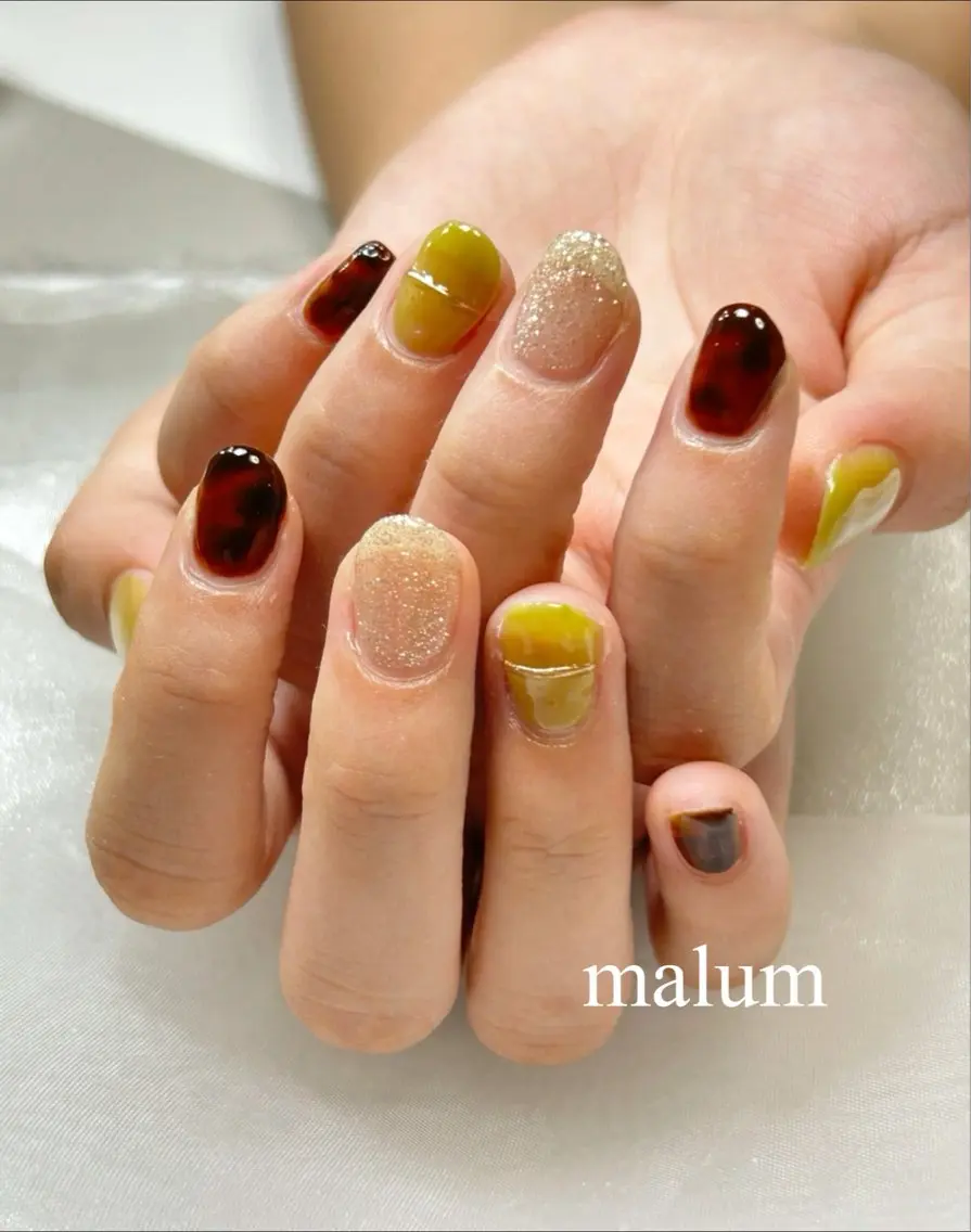 ネイル ハンドネイル malum nailのネイルデザイン