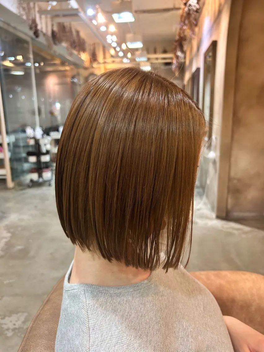ミディアム 濵﨑 理奈のヘアスタイル
