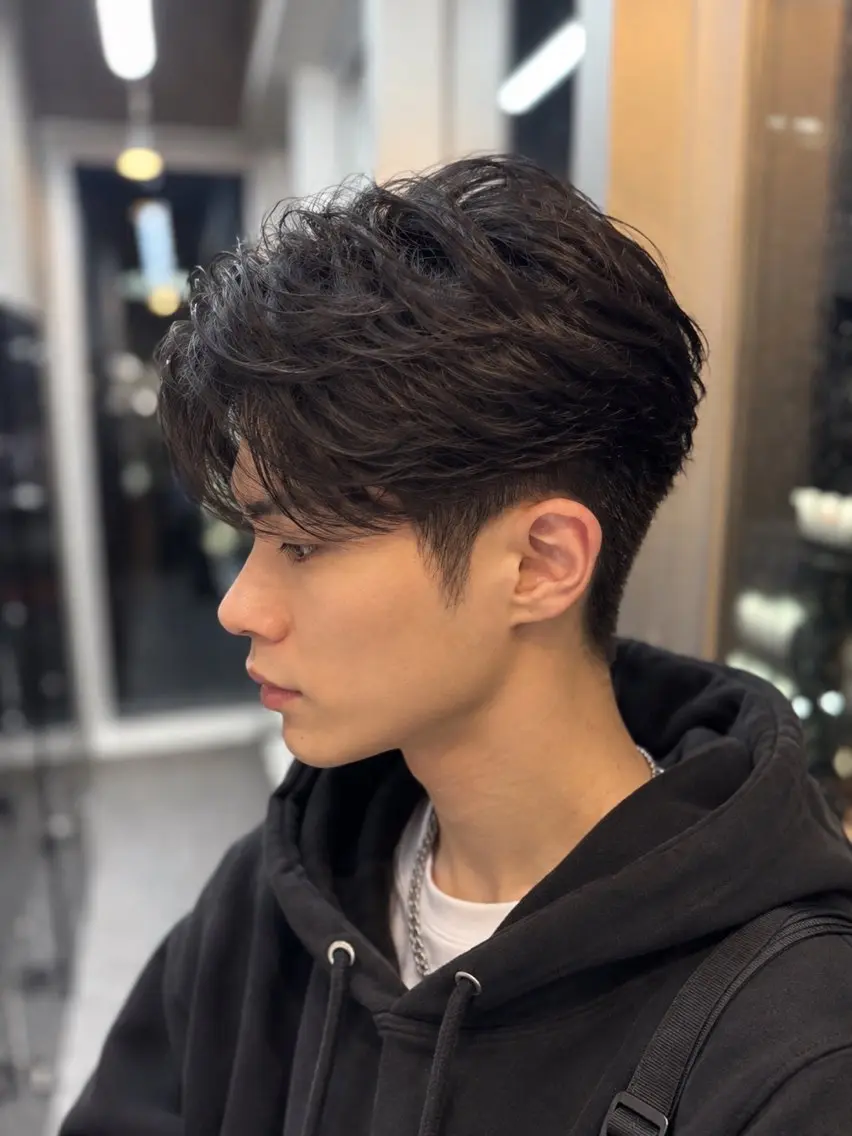 ショート パーマ 🔥メンズ特化方🔥 似合わせ💈三宅悠斗のヘアスタイル