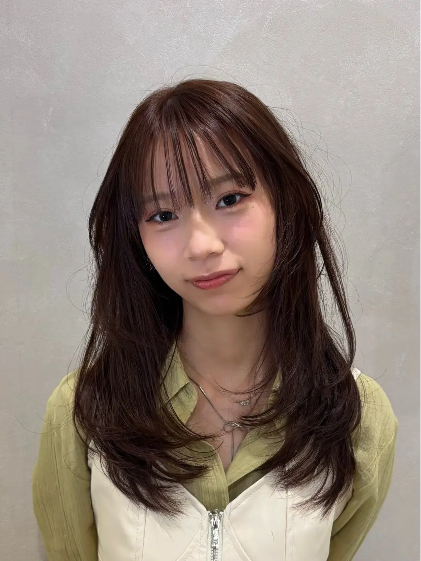 セミロング レイヤーカット カット 髙木琉菜/レイヤー /シャギーカットのヘアスタイル