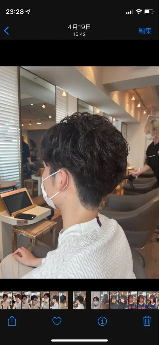 パーマ メンズ 西村 友佑のヘアスタイル