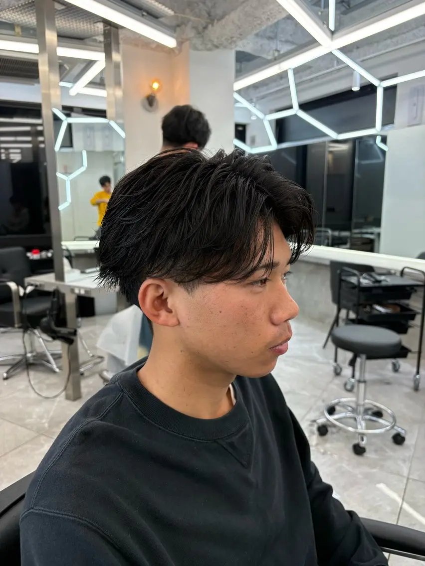 ショート パーマ メンズ 🔥ジャス/ 無造作パーマ特化🔥のヘアスタイル